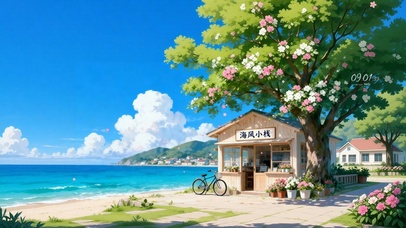 清新海边小屋
