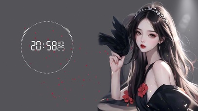 唯美治愈玫瑰女孩