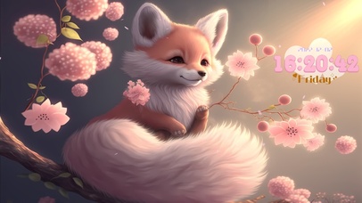 樱花可爱小狐狸