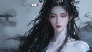 4K清冷感忧郁国风美女 