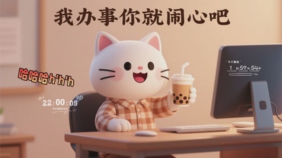 打工人萌趣桌面