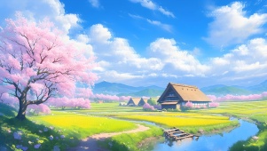 春日乡下风光