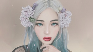 ，美女