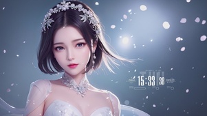唯美光斑美女