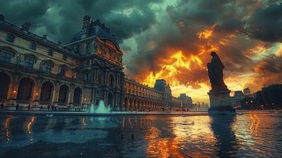 西欧风情城市广场