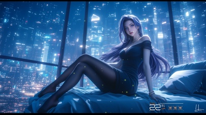 她的眼神如同深海般深邃