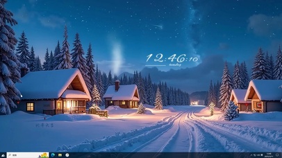 雪夜（带鱼屏）