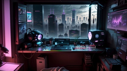 4k赛博朋克卧室230411