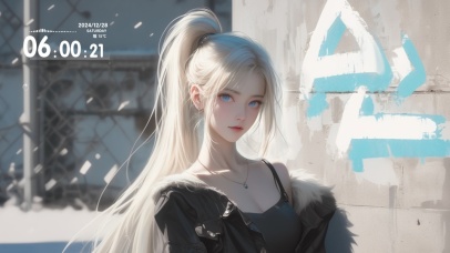 气质高马尾少女