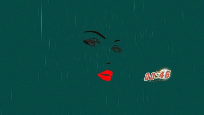 雨中眼神简约4K壁纸