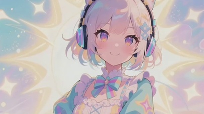 二次元氛围感萝莉少女