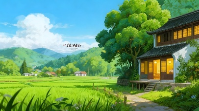 稻田边惬意别墅