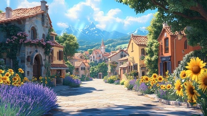 在欧洲小镇的度假时光