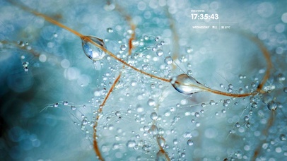 水滴绿色护眼壁纸 风景动态壁纸 动态壁纸下载 元气壁纸