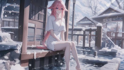 二次元甜美可爱女孩