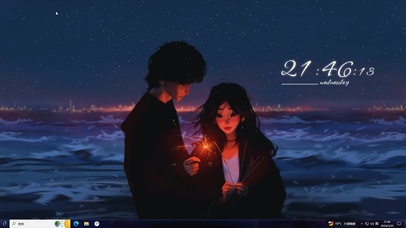 4k 夜晚 大海 男孩 女孩