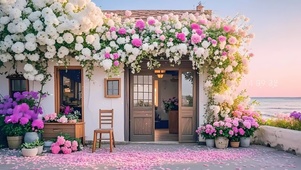 屋顶的鲜花