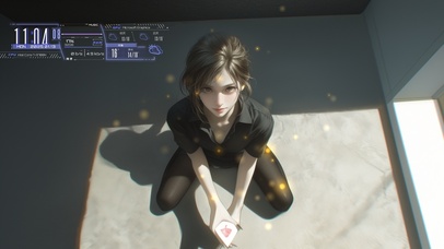 她容颜如花开，明媚而不可方物