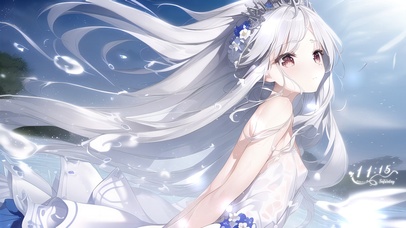 唯美梦幻星河少女