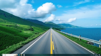 护眼海岸公路主题