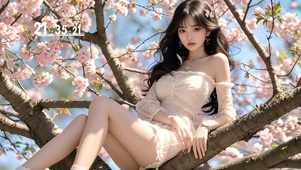 树枝上的女人