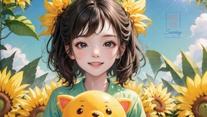 向日葵女孩