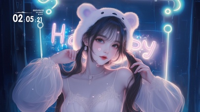 4K赛博甜心双马尾