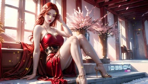 红发美女