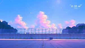 唯美粉色云朵