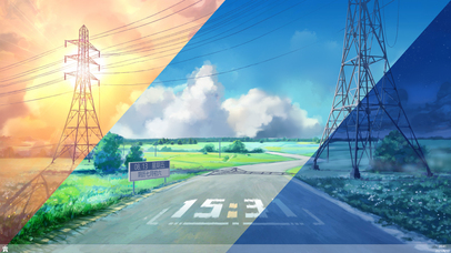 乡野小路（随真实时间变化）