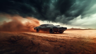 沙漠疯狂肌肉车