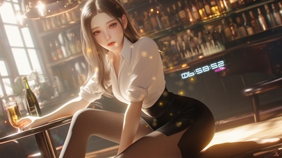 明艳动人，仪态万千