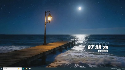 夜景海景桌面主题