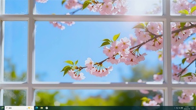 护眼迎春樱花主题