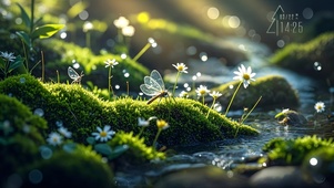 溪边小花