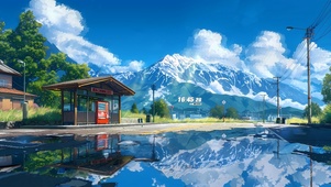 唯美治愈 夏日车站
