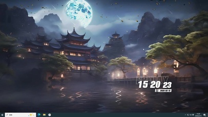 古风夜景桌面主题