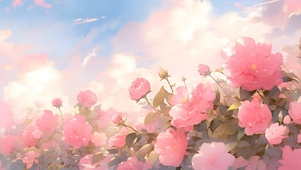 4k 粉色花园