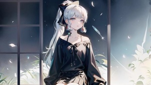 晚间小白花