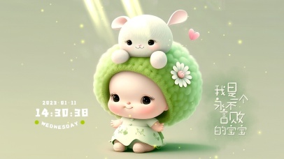 永不言败的宝宝（4K护眼）