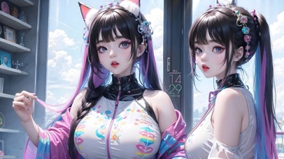 4k可爱兽耳女孩