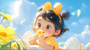 蒲公英小女孩