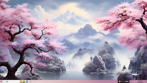 桃花依旧
