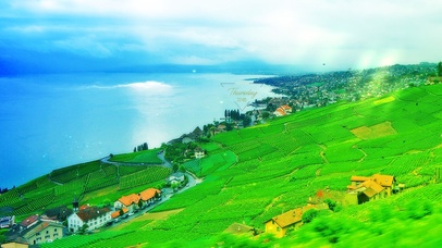 护眼青丘海边小镇