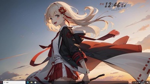 4k和风可爱武士美少女