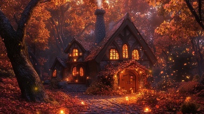 森林深处的魔法木屋