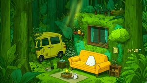 吉卜力风森林小屋
