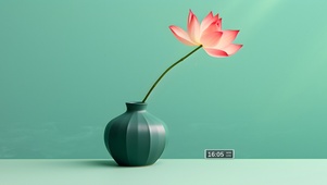 清新荷花