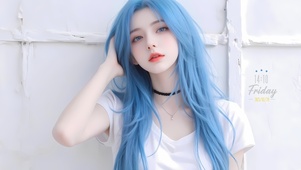 小清新甜美的女孩