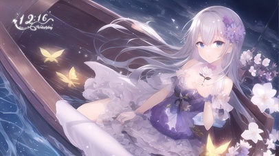 梦幻金蝶与拈花少女